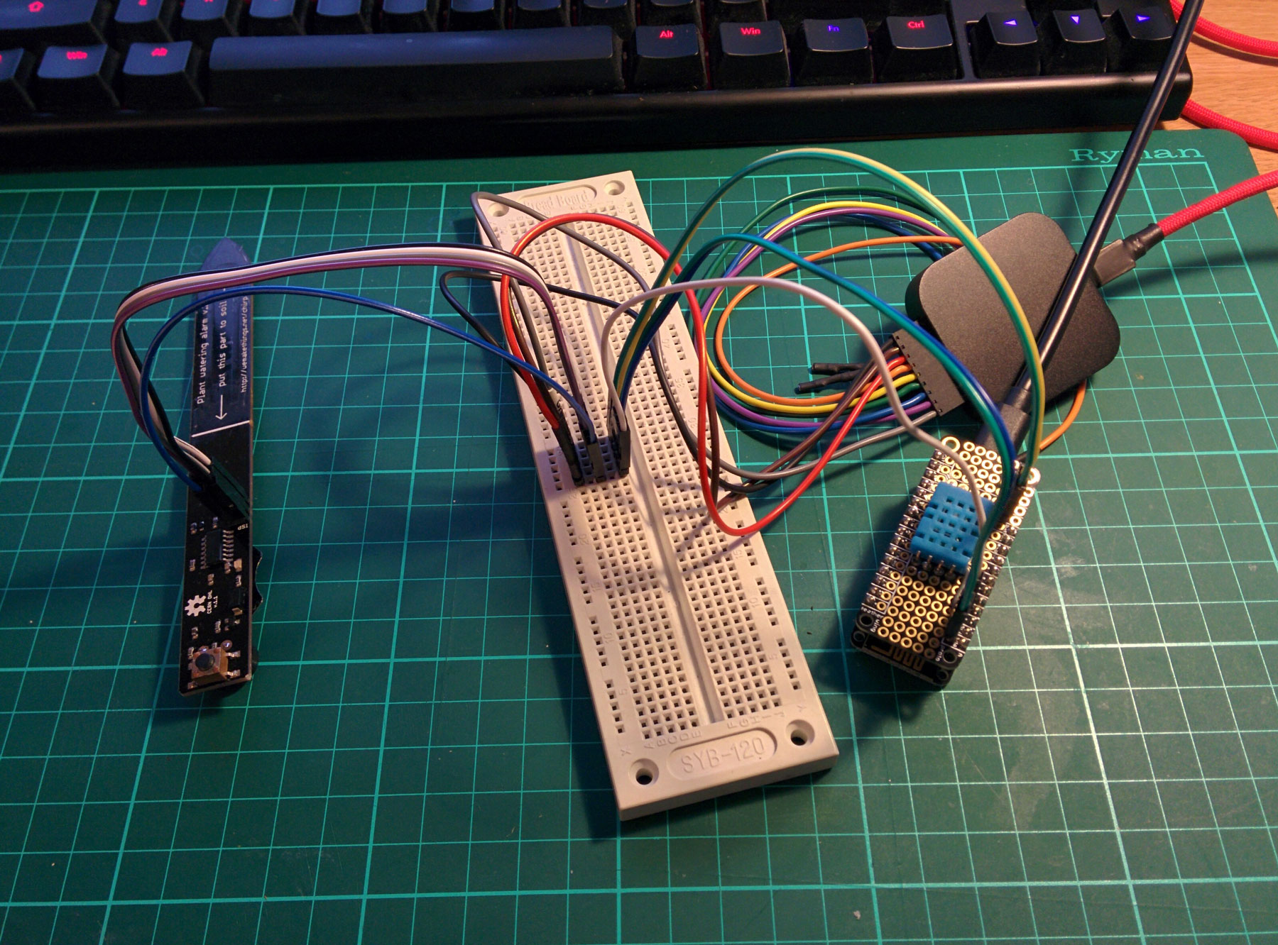 Monitoring houseplants with MQTT and the ESP8266